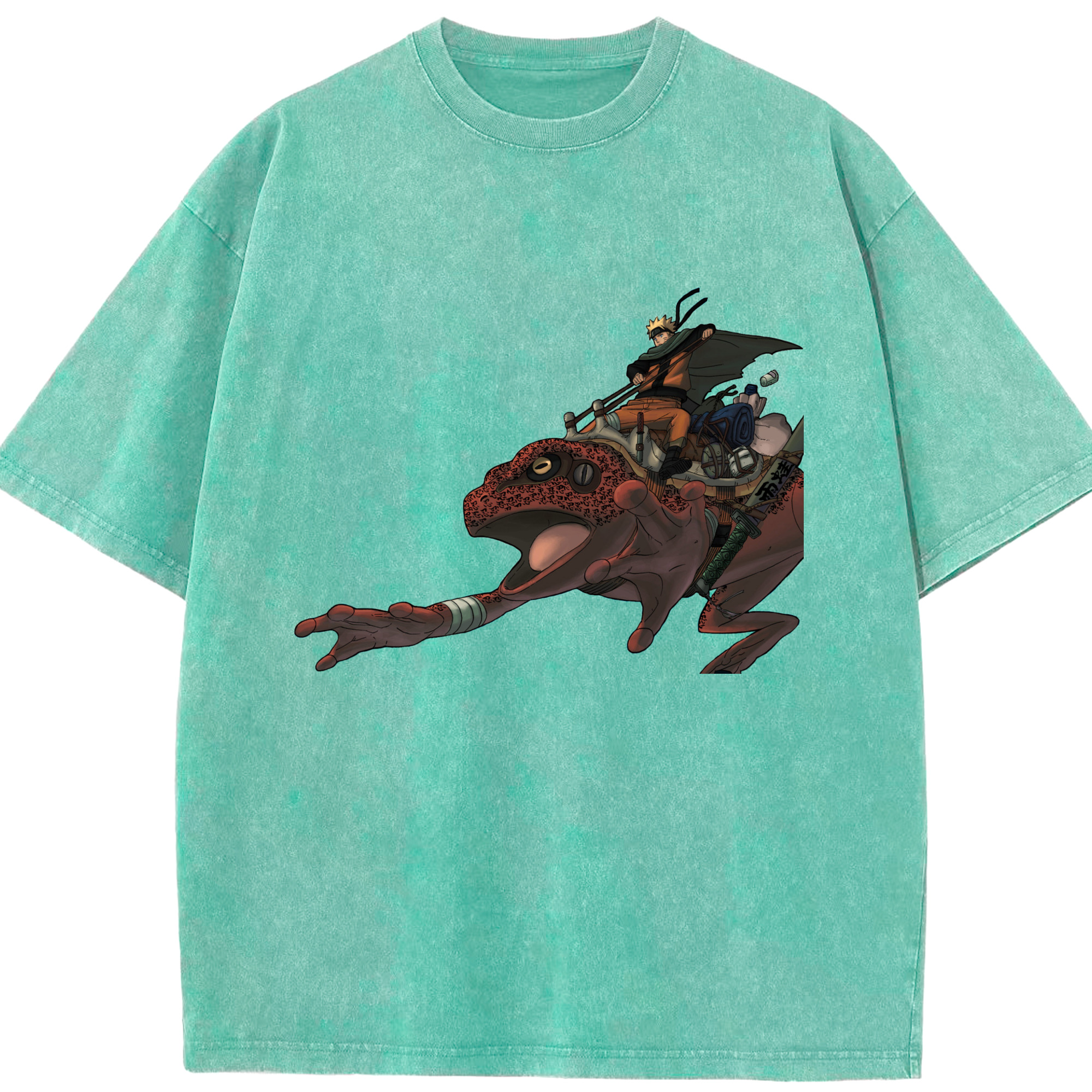 （画像用） NARUTO -ナルト- うずまき ナルト Uzumaki Naruto 綿100% ヴィンテージ風 半袖Tシャツ（フロントプリント）
